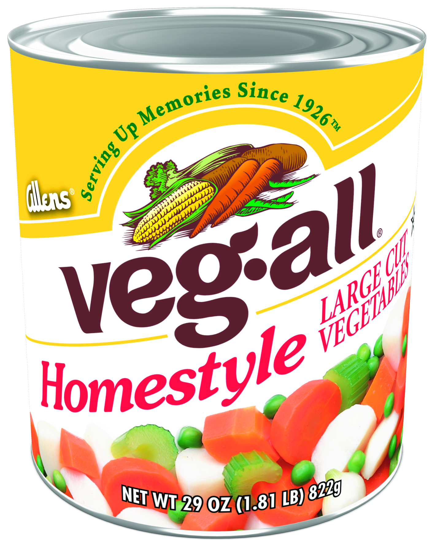 Veg-All Homestyle Large Cut Canned Vegetables, 29 oz Can 