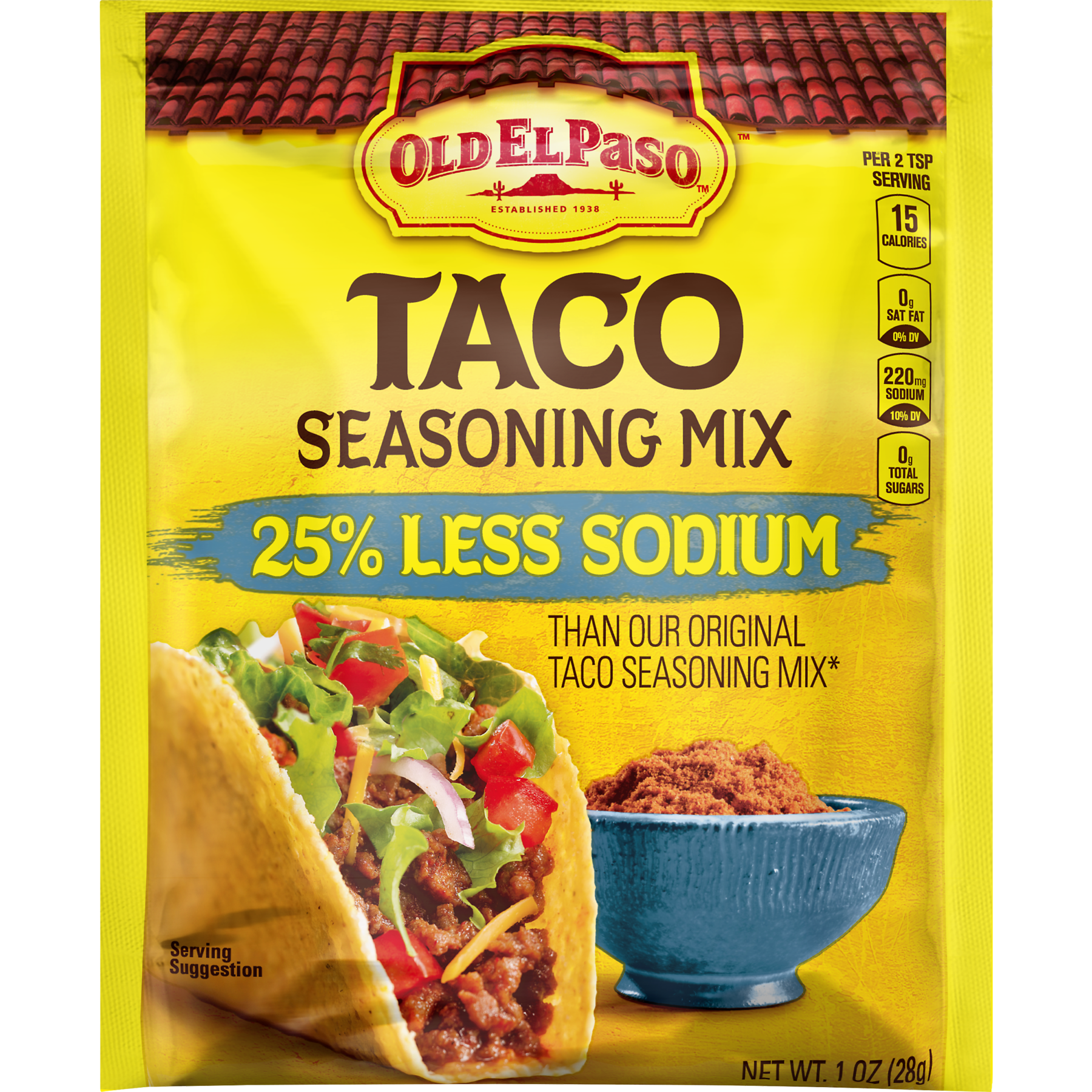 Smart Fiesta Less Sodium Taco Seasoning Mix - Old El Paso