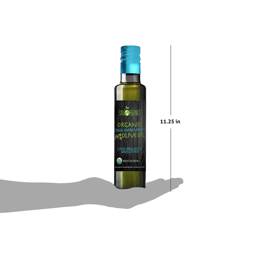 Sky Organics USDA Organic Extra Virgin Olive Oil- 100% Pure Greek Cold  Pressed U 