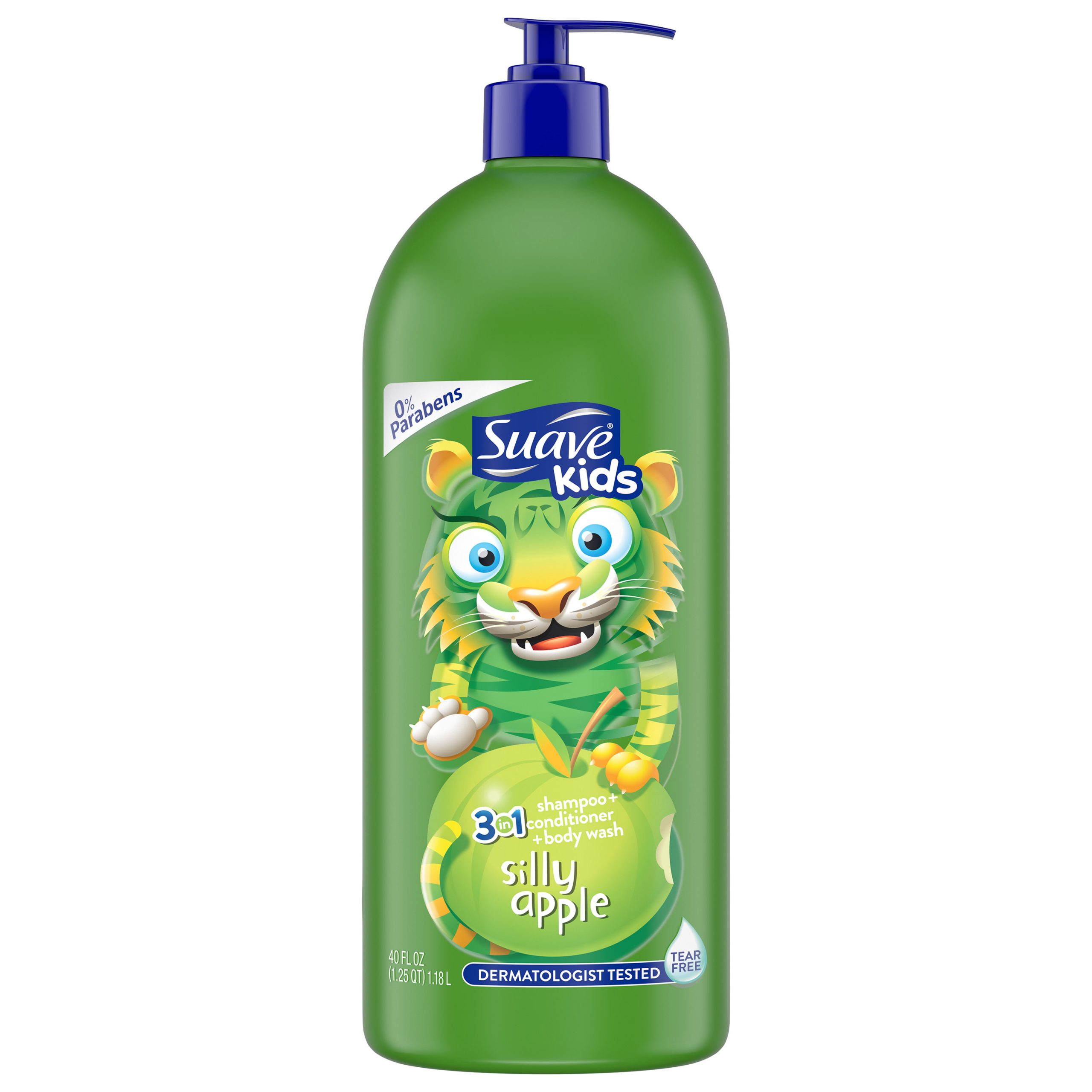 Suave Kids 3 In 1 Shampoo Conditioner And Body Wash Silly Apple 40 Oz Caja Usa