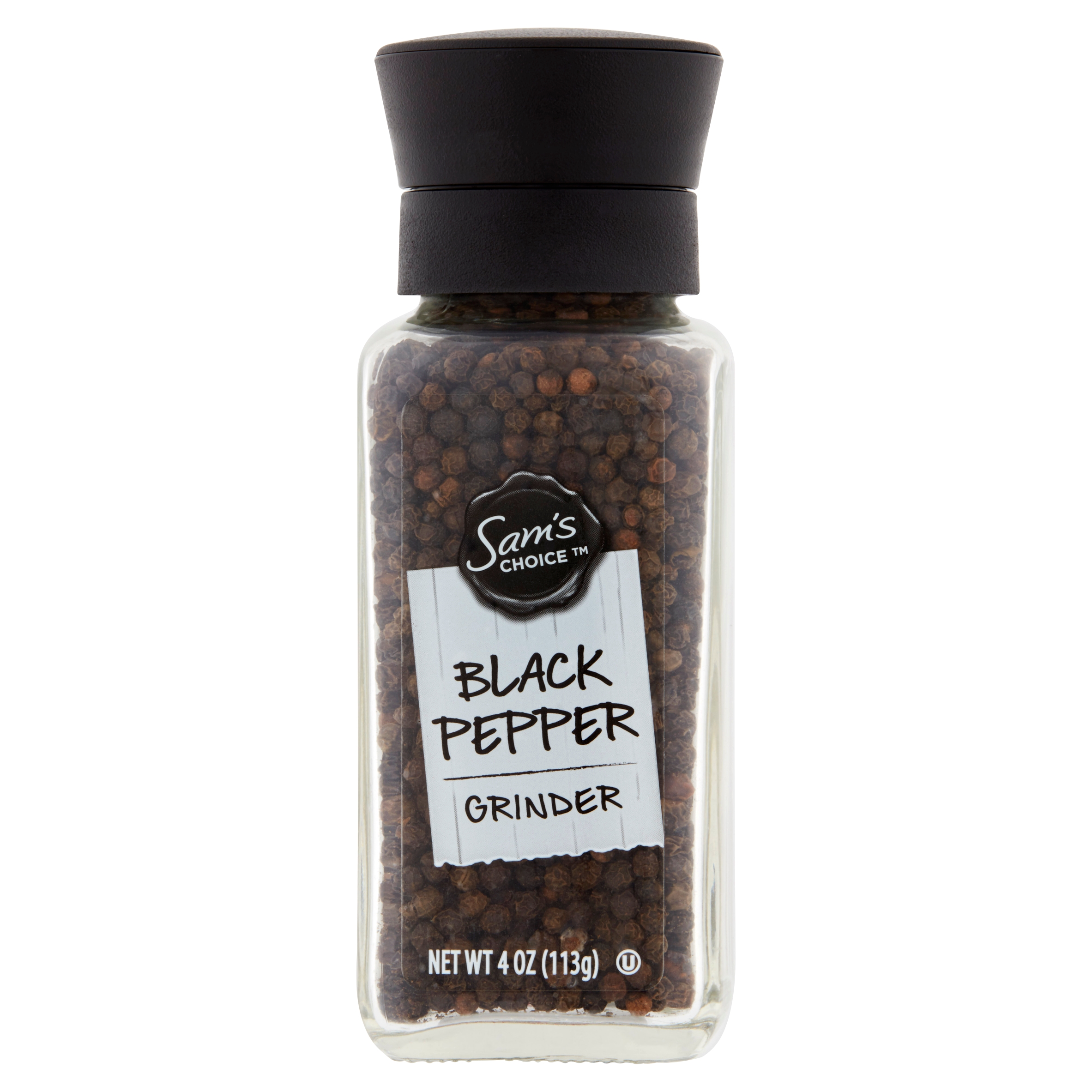 Great Value Black Pepper Grinder, 4 oz